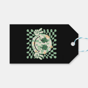 Shamrock Smile Face Funny St Patrick's Day Gift Tags