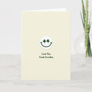 Shamrock Smile Grandma Card