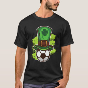 Shamrock Soccer Ball St Patricks Day Irish Coach P T-Shirt