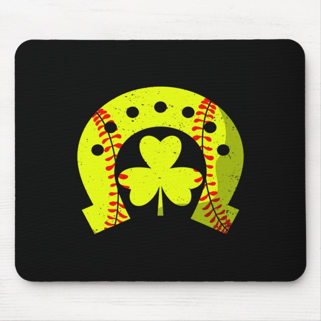 Shamrock Softll Irish Saint Patricks Day Paddys Se Mouse Pad (Front)