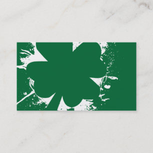 Shamrock Splatter Business Card