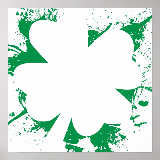 Shamrock Splatter Poster (Front)