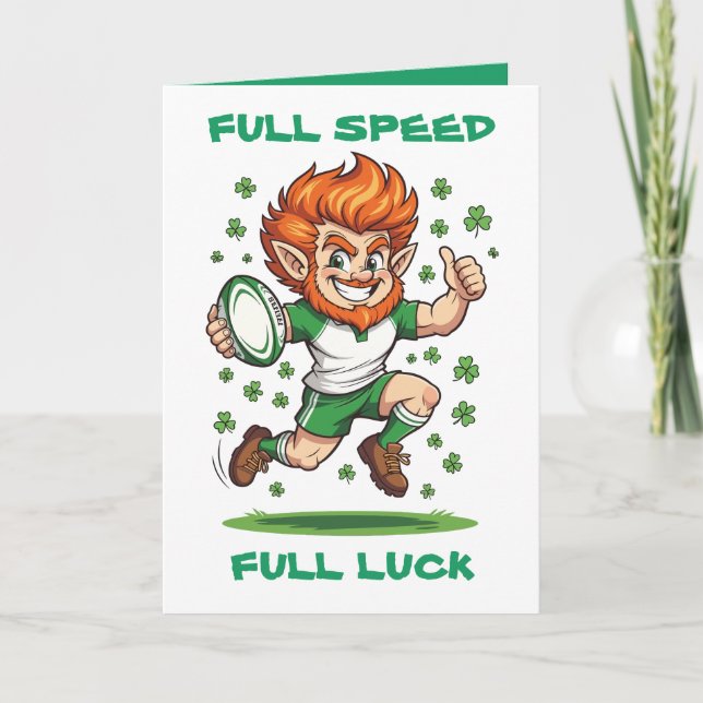 Shamrock Sprint Match Day Magic St Patricks Weeken Card (Front)