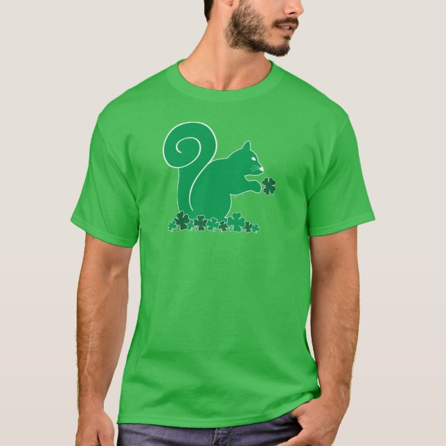 Shamrock Squirrel T-Shirt (Front)