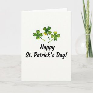 Shamrock St Patricks Day Card