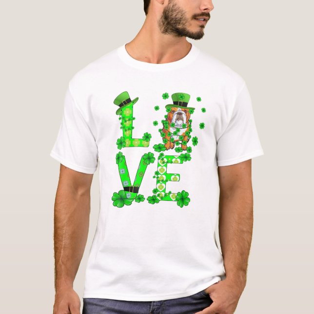 Shamrock St Patricks Day Dabbing T-Shirt (Front)