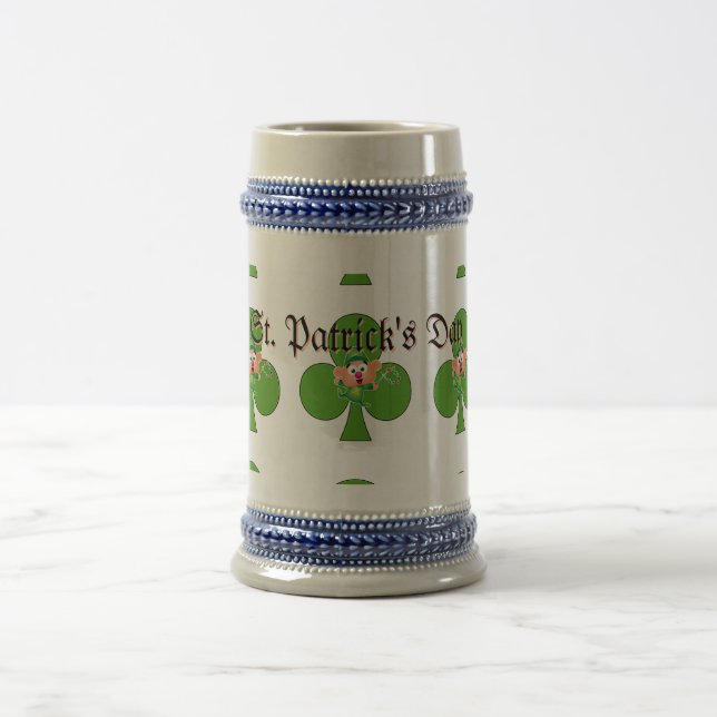 Shamrock St. Patrick's Day Holiday  Beer Stein (Center)
