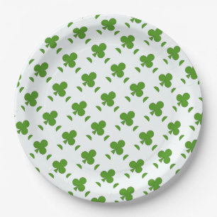 Shamrock St. Patrick's Day Holiday Paper Plate