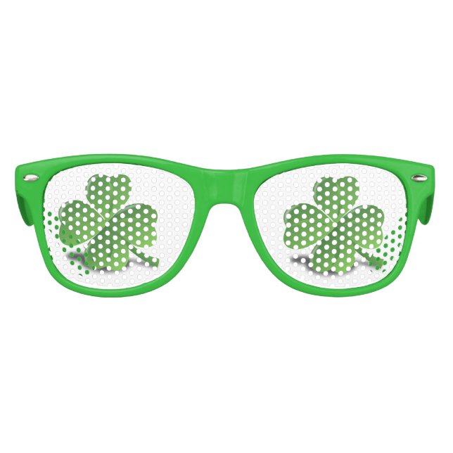Shamrock • St. Patrick's Day Kids Sunglasses (Front)