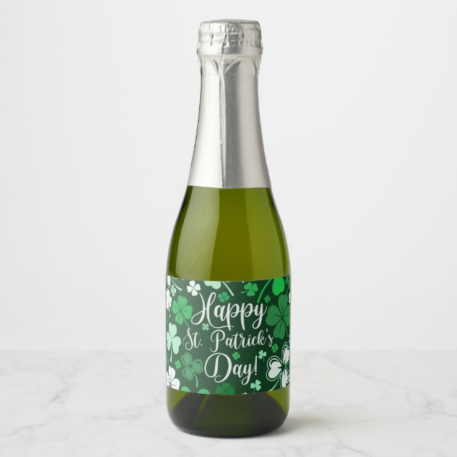 Shamrock St. Patrick's  Sparkling Wine Label (Front)