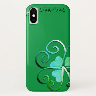 Shamrock St. Patrick's W/Name Case-Mate iPhone Case