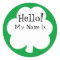 Shamrock Sticker Name Tags