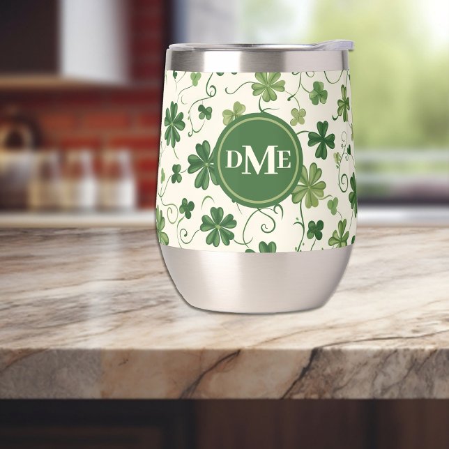 Shamrock Swirl Motif Monogramme (Créateur téléchargé)