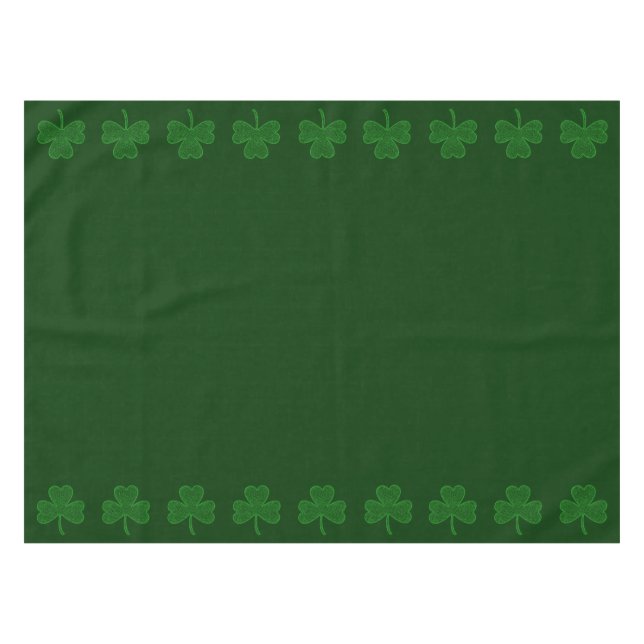 Shamrock Tablecloth (Front (Horizontal))