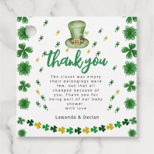 Shamrock Thank you Favour Tags