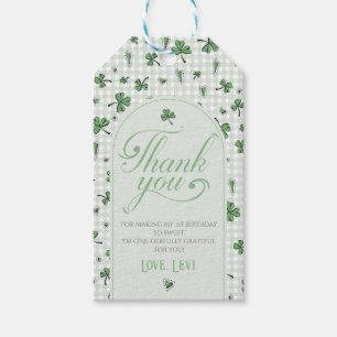 Shamrock Thank You Photo Favour Tag