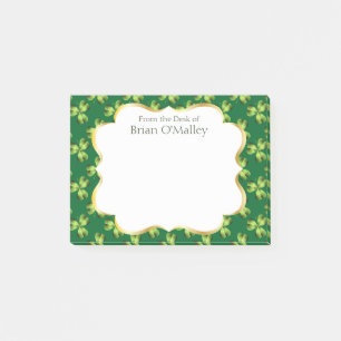 Shamrock Three Leaf Clover Graphic Post-it Notes