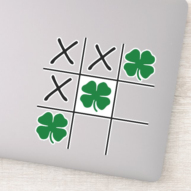 Shamrock Tic Tac Toe (Detail)