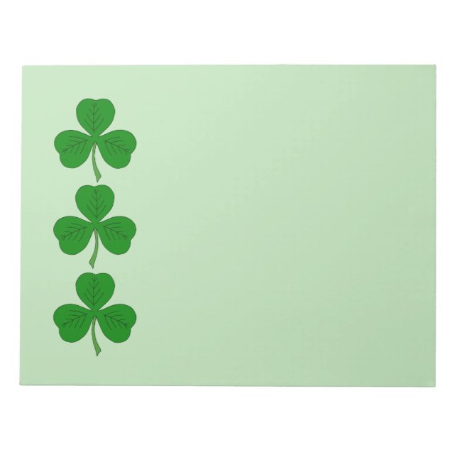 Shamrock Trio Notepad (Front)