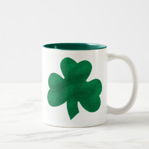 Shamrock Two-Tone Coffee Mug