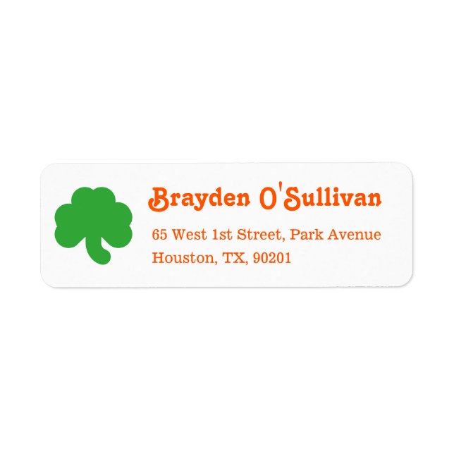 Shamrock vert Clover Couleurs irlandaises Jour de  (Devant)