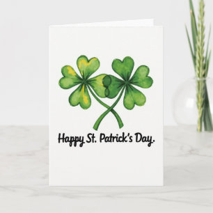 Shamrock Watercolor Art Card