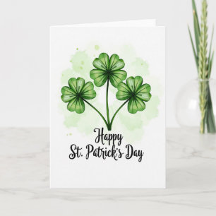 Shamrock Watercolor Card