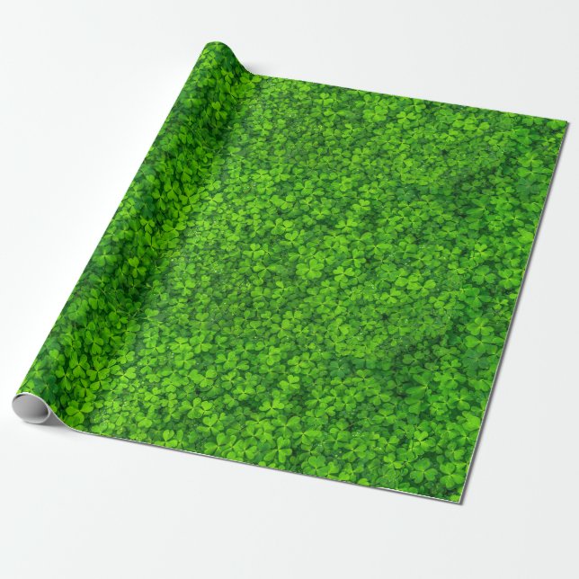 Shamrock  wrapping paper (Unrolled)