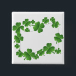 Shamrocks 2 Inch Square Button<br><div class="desc"></div>