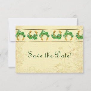 Shamrocks and Gold Irish Save The Date