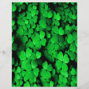 Shamrocks and Hearts Saint Patrick's Day Green