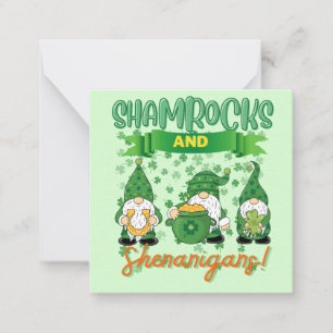 Shamrocks and Shenanigans St Patrick's Day Lucky  Card