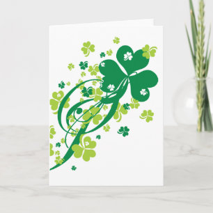 Shamrocks and Swirls Card
