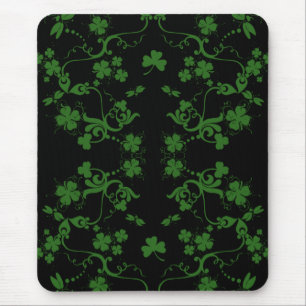 Shamrocks and Swirls Mousepad