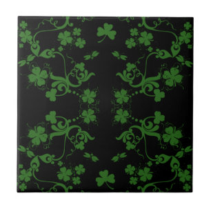 Shamrocks and Swirls Tile