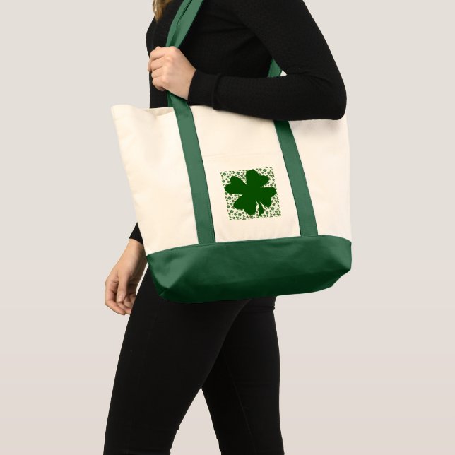 Shamrocks and Top Hats 3 Tote Bag (Front (Product))