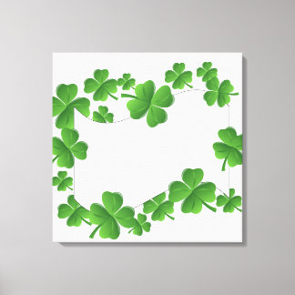 Shamrocks Canvas Print