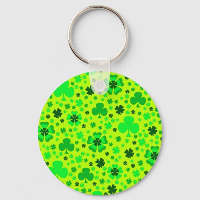 Shamrocks & Clovers Keychain (Front)