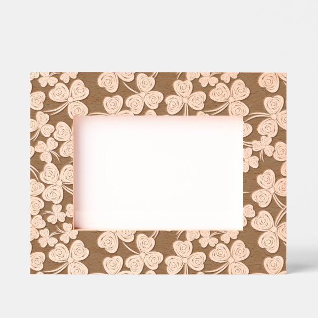 Shamrocks Design Engraved Frames (Front)