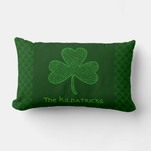 Shamrocks Doormat Lumbar Pillow