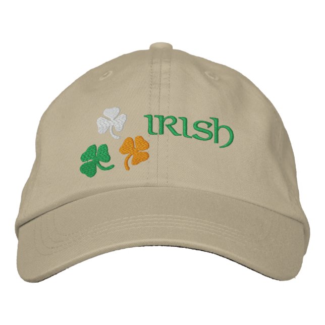 Shamrocks Embroidered Hat (Front)