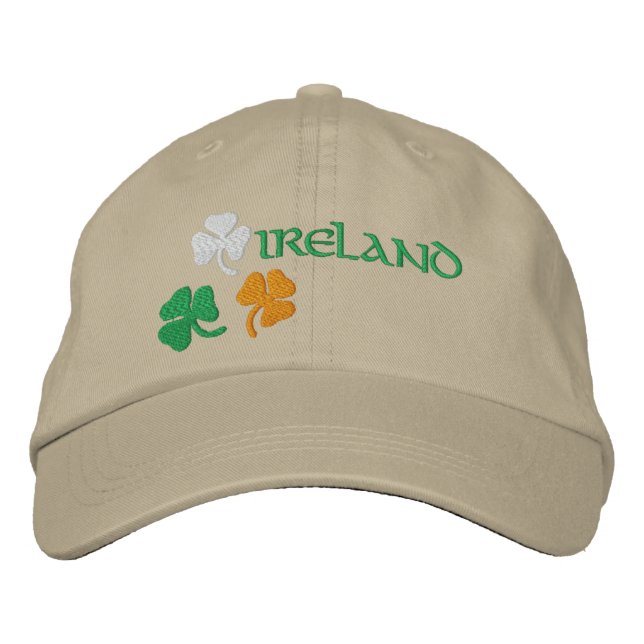 Shamrocks Embroidered Hat (Front)