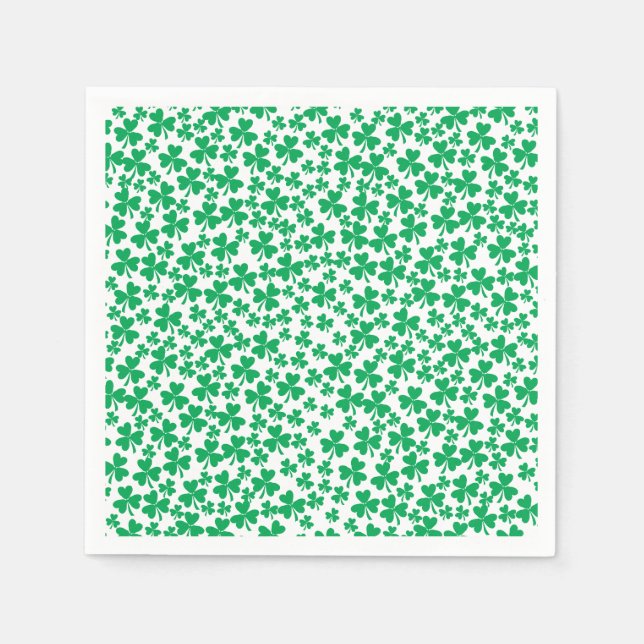 Shamrocks for St Patricks Day Napkin (Front)