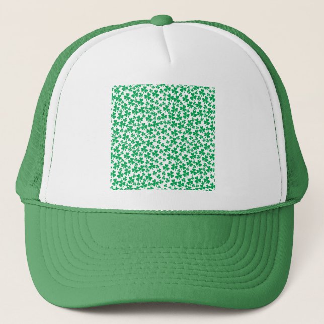 Shamrocks for St Patrick's Day Trucker Hat (Front)
