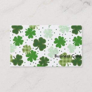 Shamrocks Galore- St. Patricks Day Business Card