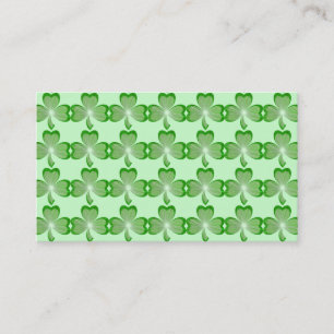 Shamrocks Green business card