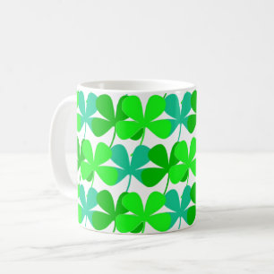 Shamrocks Green Irish St. Patrick's Day 4Ann Coffee Mug
