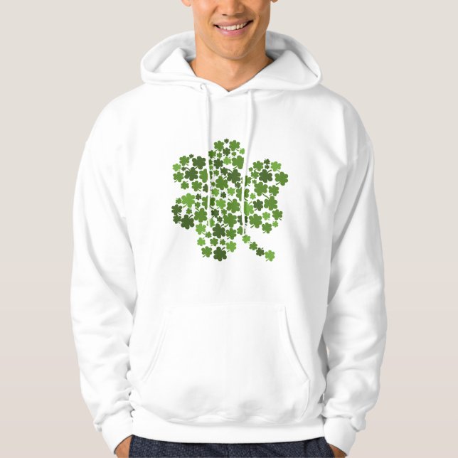 Shamrocks in a Shamrock Hoodie (Front)