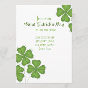 Shamrocks Invitation