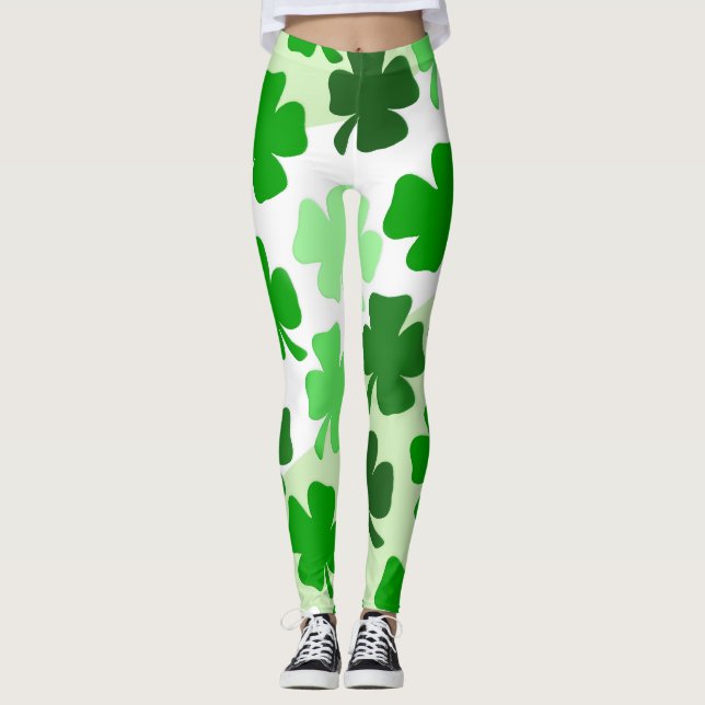 Shamrocks Irish Leggings (Front)